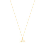 Collier acier dore 50 cm - vue 1
