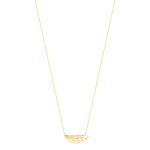 Collier acier dore 50 cm - vue 1