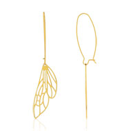 Boucles d oreilles acier dore