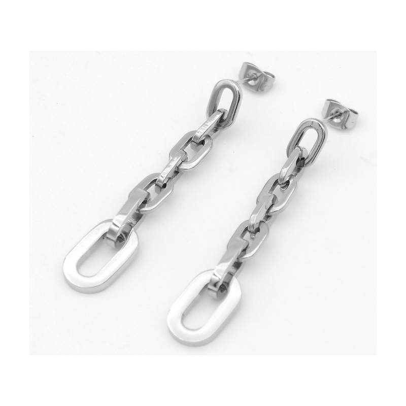 Boucles d oreilles acier - vue 1