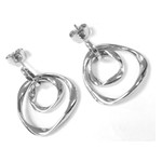 Boucles d oreilles acier - vue 1