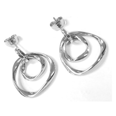 Boucles d oreilles acier - vue 1
