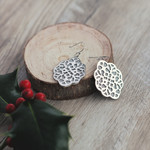Boucles d oreilles acier - vue D3