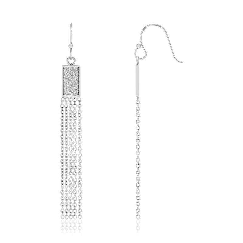 Boucles d oreilles acier - vue 1