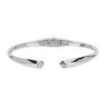 Bracelet rigide ouvert acier diamètre 62 mm - vue 1