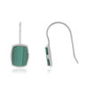 Boucles d'oreille argent 925 malachite - vue V1