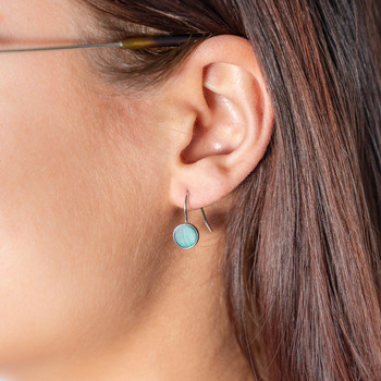 Boucles d'oreilles argent 925 malachite