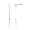 Boucles d'oreilles argent 925 perle de culture de chine - vue V1