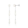 Boucles d'oreilles argent 925 perle de culture de chine - vue V1