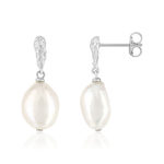 Boucles d'oreilles argent 925 perles d'eau douce - vue 1