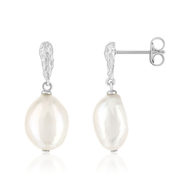 Boucles d'oreilles argent 925 perles d'eau douce