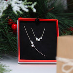 925 silver bracelet with Chinese pearls and zirconias 19cm - view D1