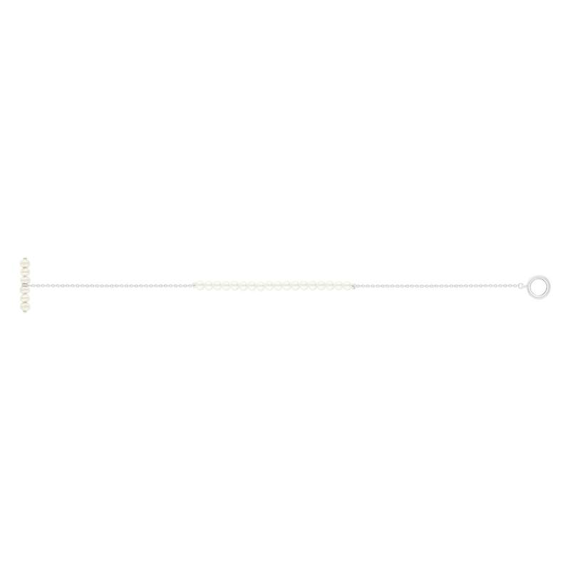 Bracelet argent 925 perles de Chine 19cm - vue 2