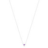 Collier argent 925 perles de Chine et améthystes 45cm - vue V2