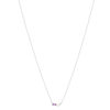 Collier argent 925 perle de Chine améthystes et topaze blanche 45cm - vue V2