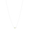 Collier argent 925 perle de Chine péridot et topaze blanche 45cm - vue V2