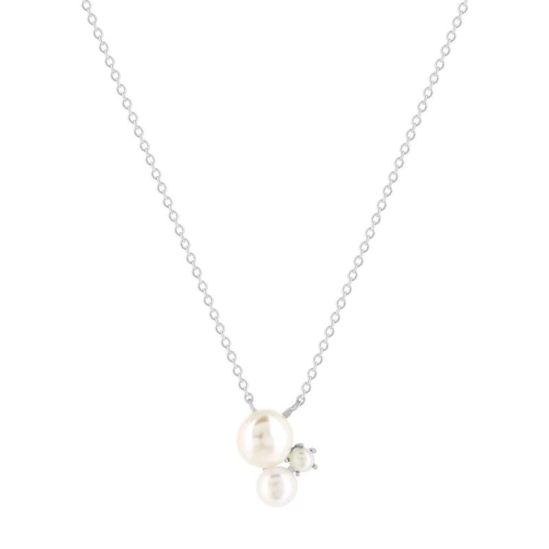 Collier argent 925 perles de Chine 45cm - vue 1