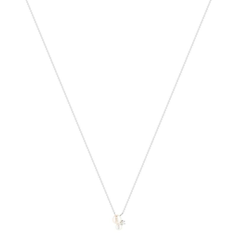 Collier argent 925 perles de Chine 45cm - vue 2