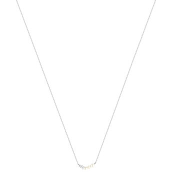 Collier argent 925 perles de Chine et zirconias 45cm