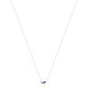 Collier argent 925 perle de Chine pierres imitation et ziconias 45cm - vue V2