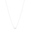 Collier argent 925 perle de Chine et zirconias 45cm - vue V2