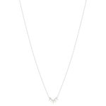Collier argent 925 perle de Chine et zirconias 45cm - vue 2