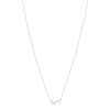 Collier argent 925 perles de Chine et zirconias 45cm - vue V2