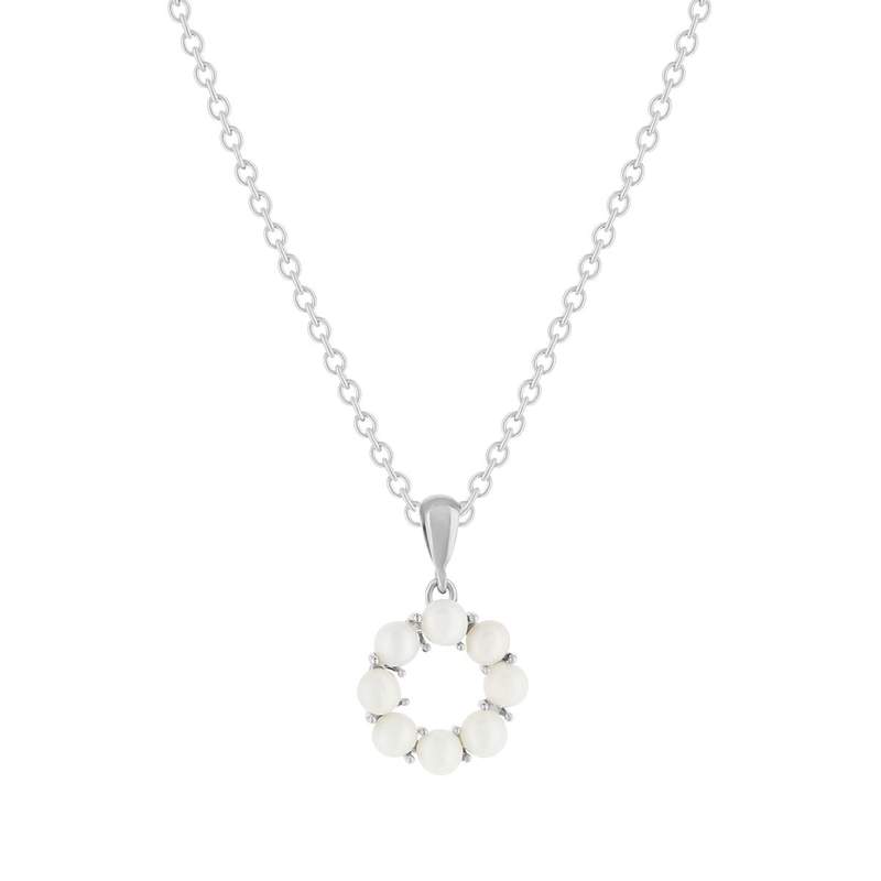 Collier argent 925 perles de Chine 45cm - vue 1