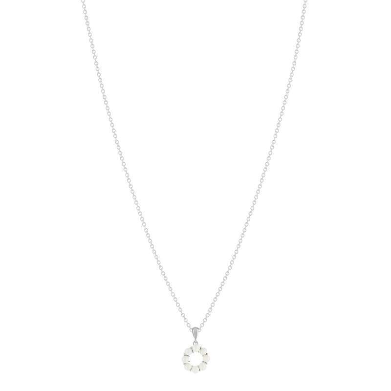 Collier argent 925 perles de Chine 45cm - vue 2