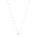 925 zilver en zirkonia's halsketting45cm - bekijk 2