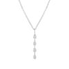 Collier argent 925 et zirconias 45cm - vue V1