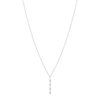 Collier argent 925 et zirconias 45cm - vue V2