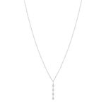 Collier argent 925 et zirconias 45cm - vue 2