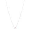 925 sterling silver necklace with rhodolite garnet, amethysts, and white topaz, treated, 45 cm - view V2
