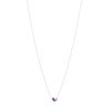 Collier argent 925 améthystes 45cm - vue V2