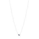 Collier argent 925 améthystes 45cm - vue 2