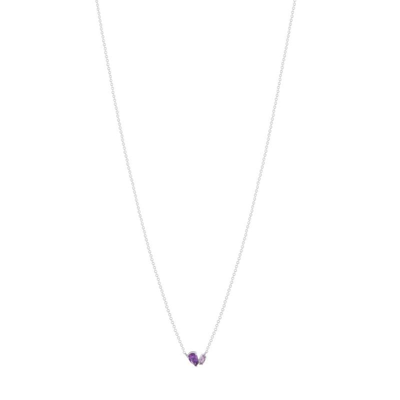 Necklace silver 925 amethyst 45cm - view 2