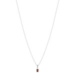 Collier argent 925 grenat 45cm - vue 2