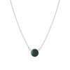 Collier argent 925 malachite 45cm - vue V1