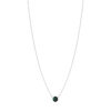 Collier argent 925 malachite 45cm - vue V2