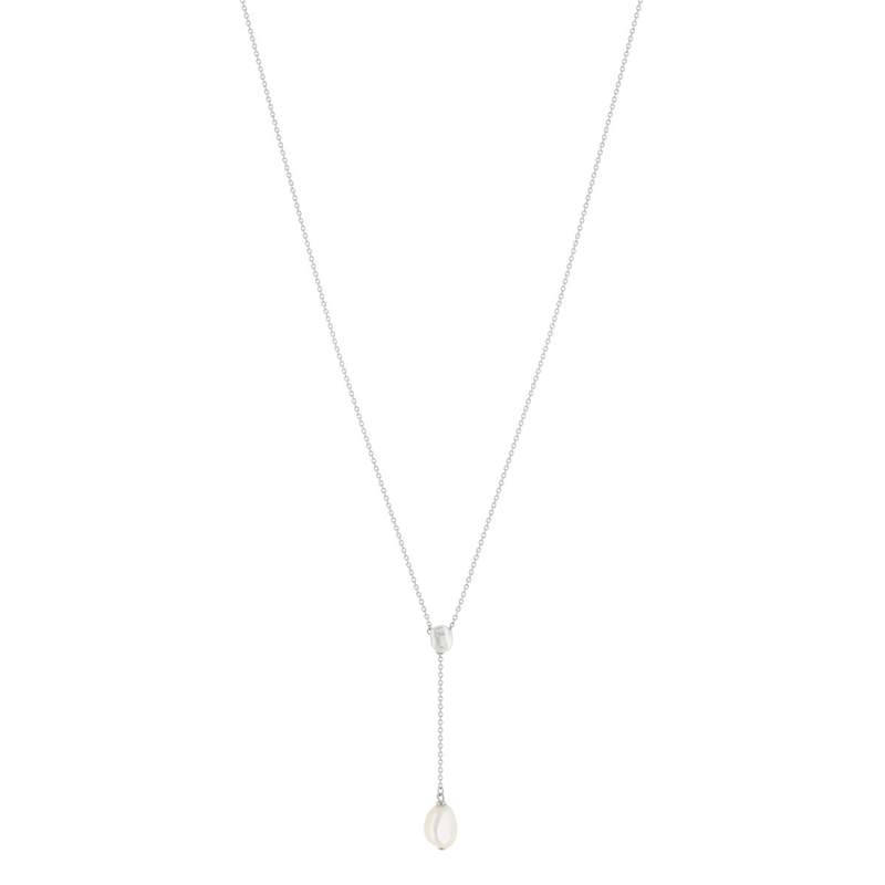 Collier argent 925 perles de Chine 45cm - vue 2