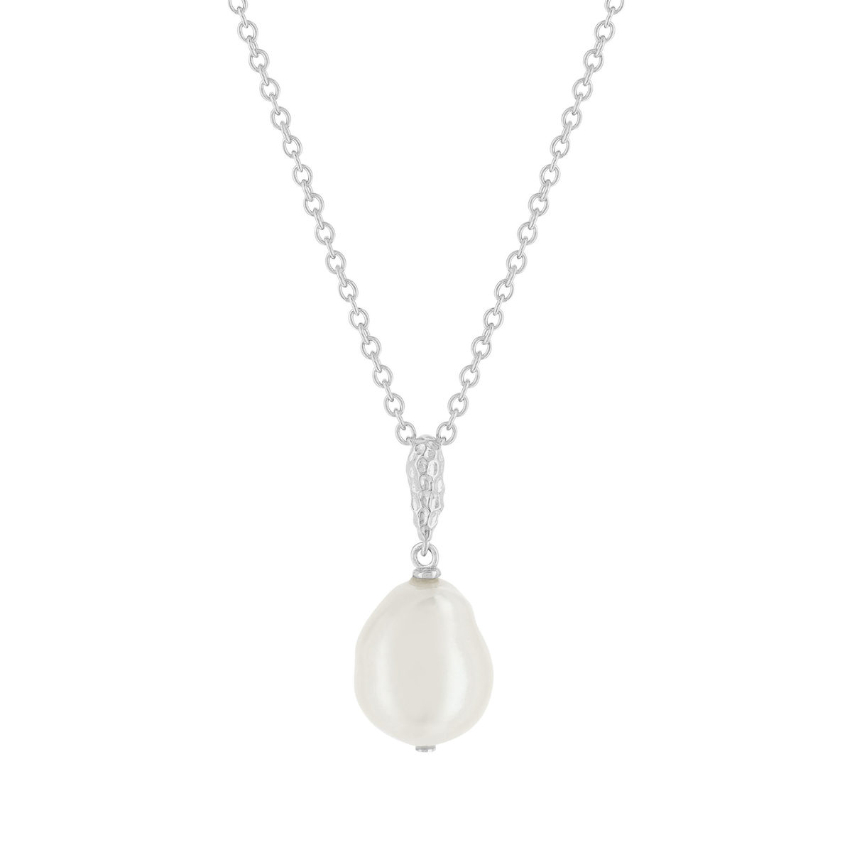 Collier argent 925 perle de Chine45cm