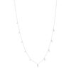 Collier argent 925 perles de Chine et zirconias 45cm - vue V2