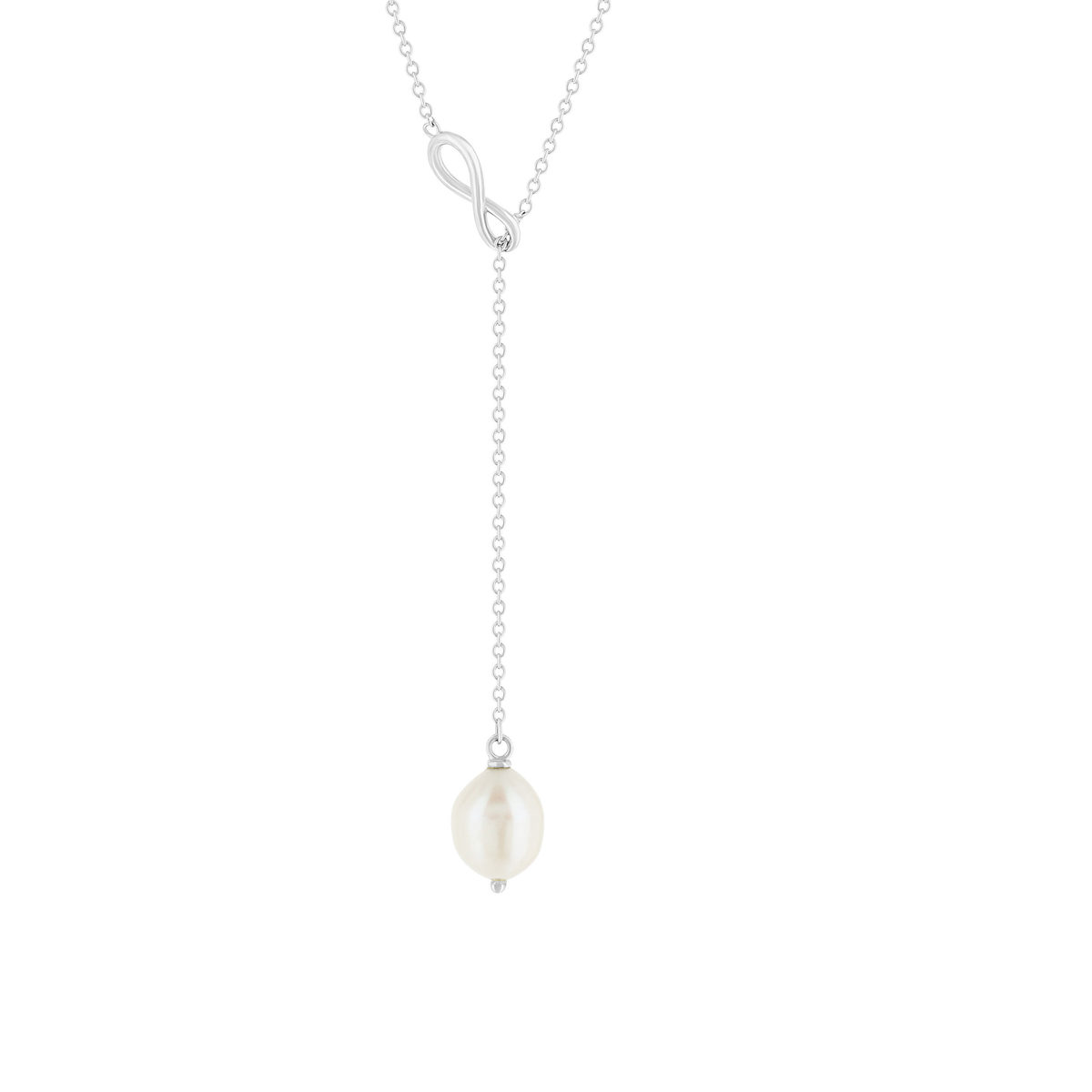 Collier argent 925 perle de Chine 45cm