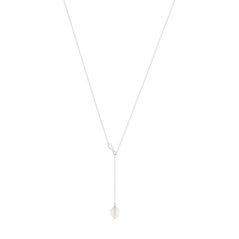 Collier argent 925 perle de Chine 45cm - vue 2