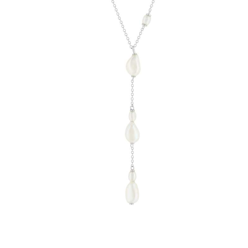 Collier argent 925 perles de Chine 45cm - vue 1