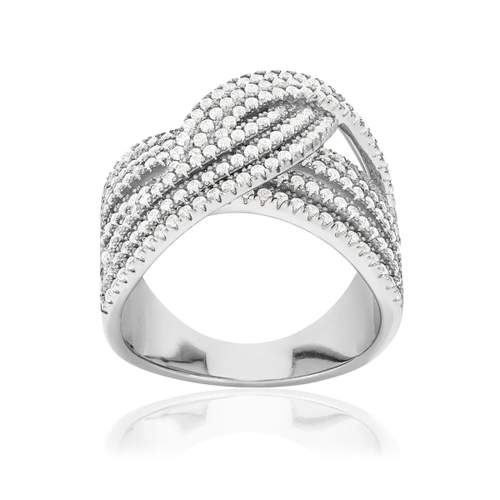 Bague argent 925 et zirconias