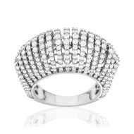 Bague argent 925 et zirconias