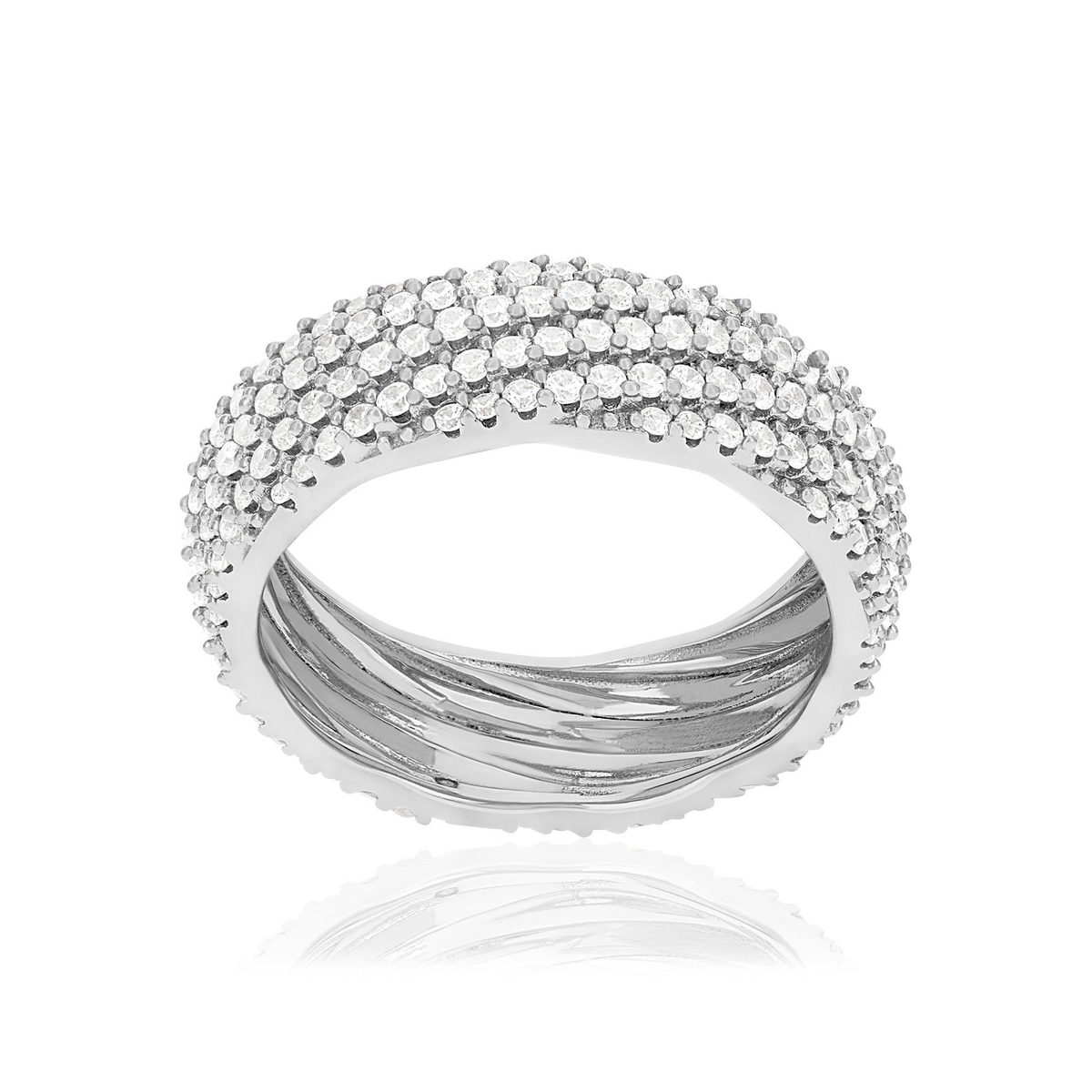 Bague argent 925 et zirconias