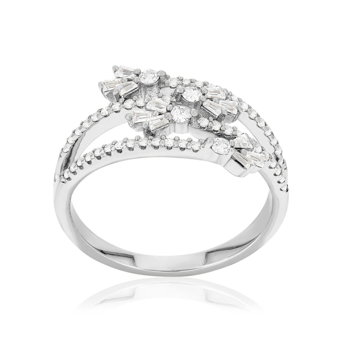 Bague argent 925 et zirconias